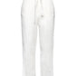 Chic White Linen Cargo Pants - Comfort Fit