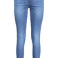Blue Cotton Women Jeans