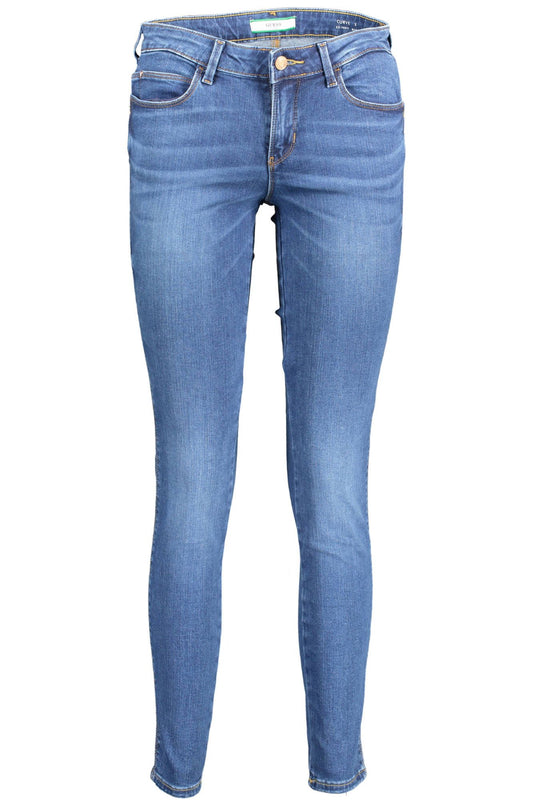 Blue Cotton Women Jeans