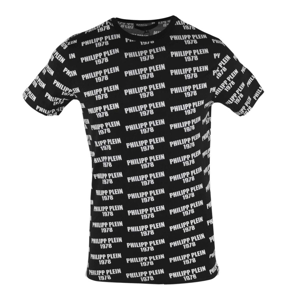 Black Cotton Men T-Shirt