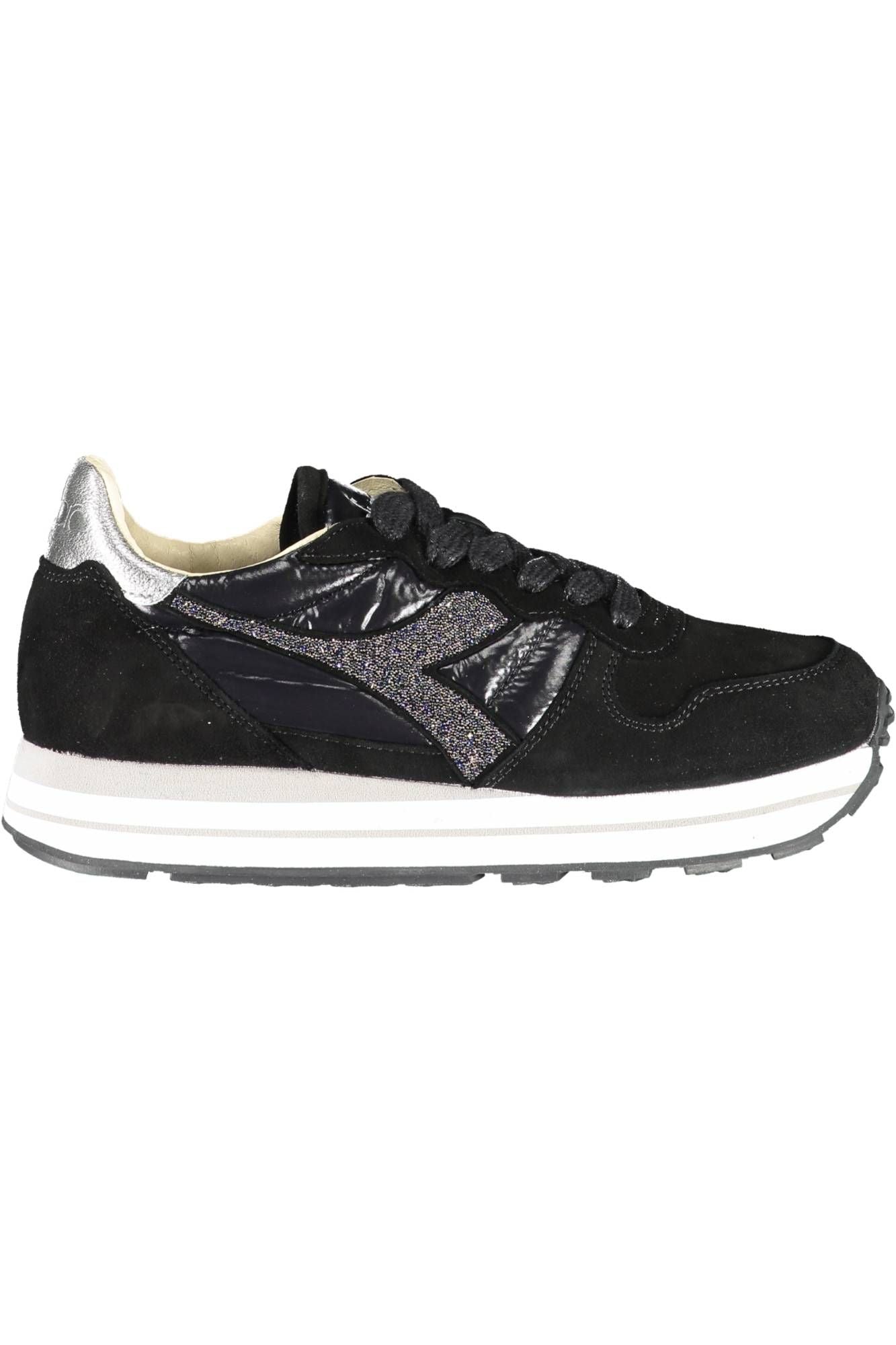 Black Fabric Women Sneaker