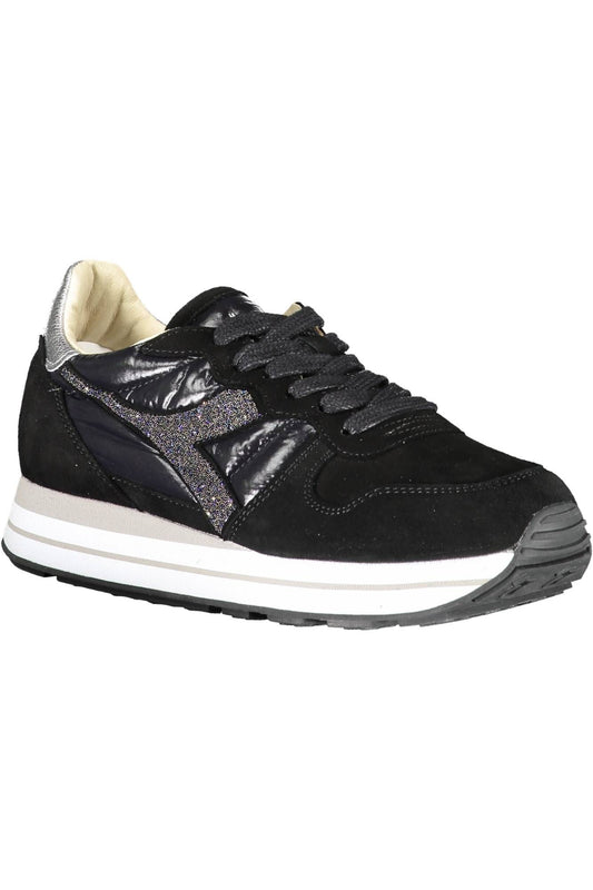 Black Fabric Women Sneaker