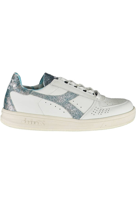 White Fabric Women Sneaker