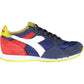 Blue Fabric Women Sneaker