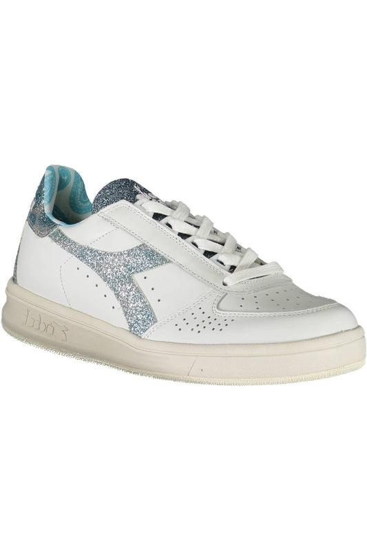 White Fabric Women Sneaker