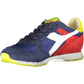 Blue Fabric Women Sneaker
