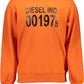 Orange Cotton Men Sweater