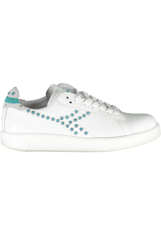 White Fabric Women Sneaker