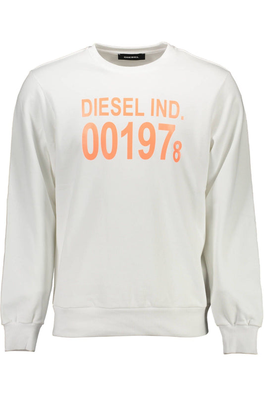 White Cotton Men Sweater