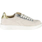 White Fabric Women Sneaker