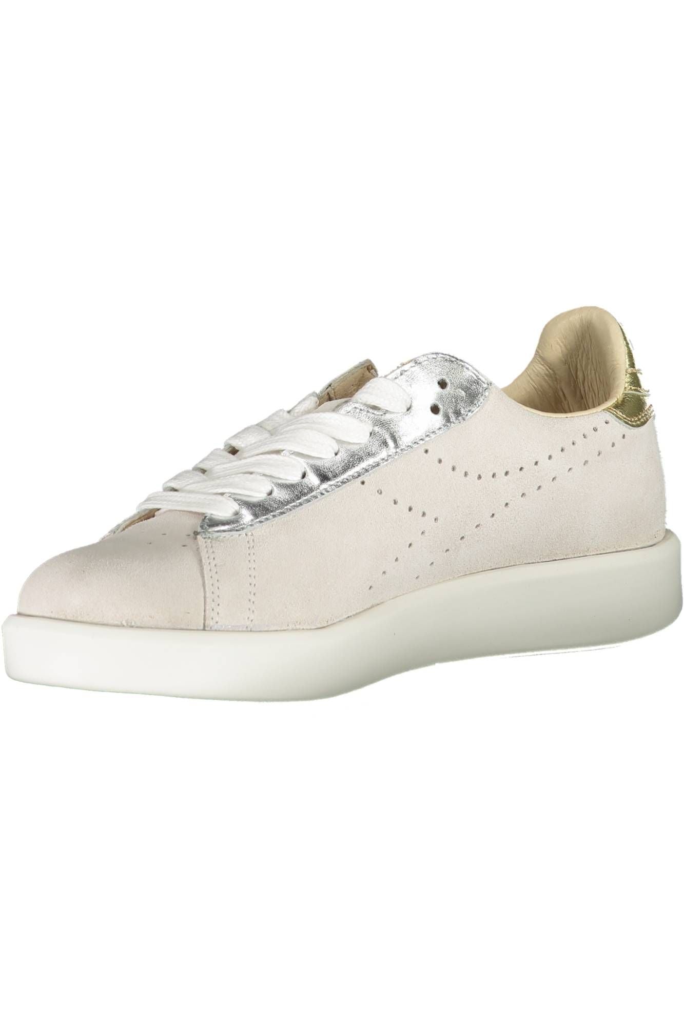 White Fabric Women Sneaker