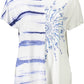 White Viscose Women T-Shirt