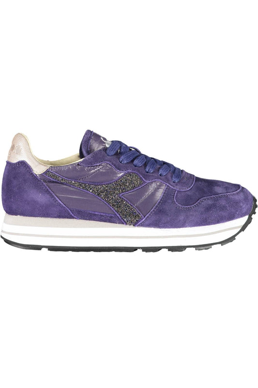Blue Fabric Women Sneaker