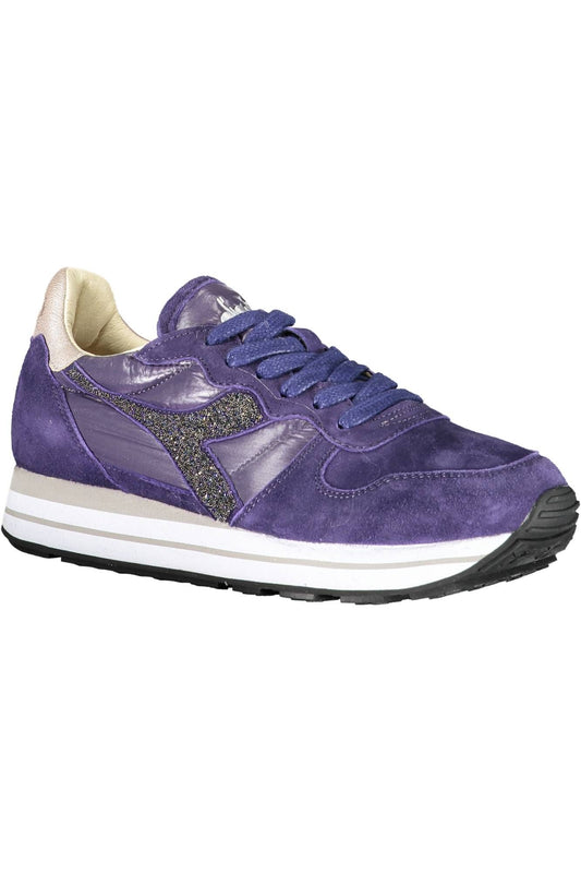 Blue Fabric Women Sneaker
