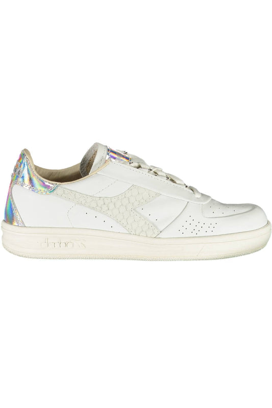 White Fabric Women Sneaker