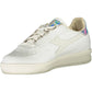 White Fabric Women Sneaker
