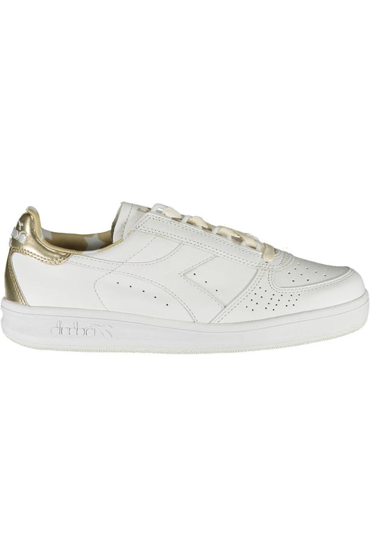 White Fabric Women Sneaker