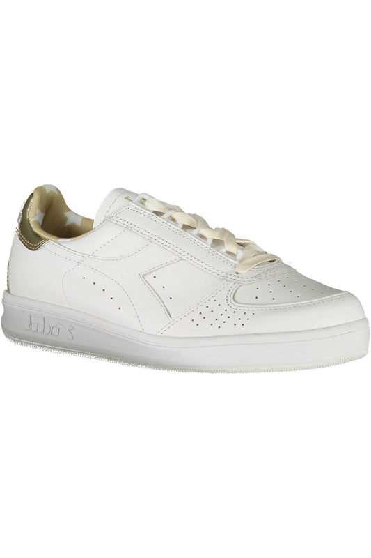 White Fabric Women Sneaker