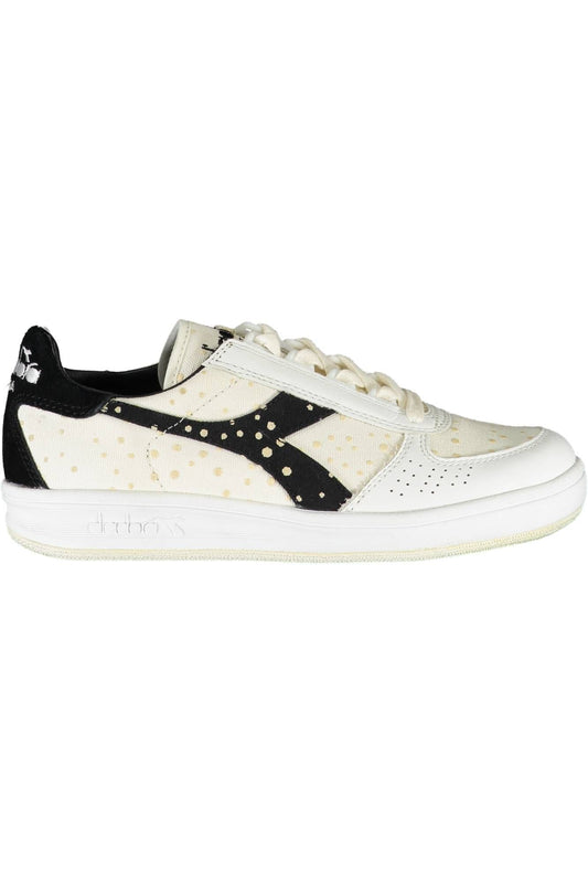 White Fabric Women Sneaker