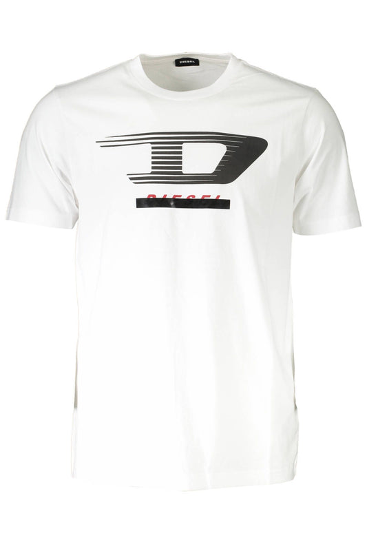 White Cotton Men T-Shirt