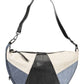 Blue Polyurethane Women Handbag