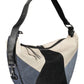 Blue Polyurethane Women Handbag