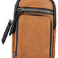 Brown Polyurethane Women Handbag