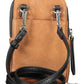 Brown Polyurethane Women Handbag