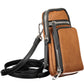 Brown Polyurethane Women Handbag