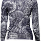 Blue Viscose Women Sweater