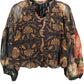 Black Polyester Women Shirt