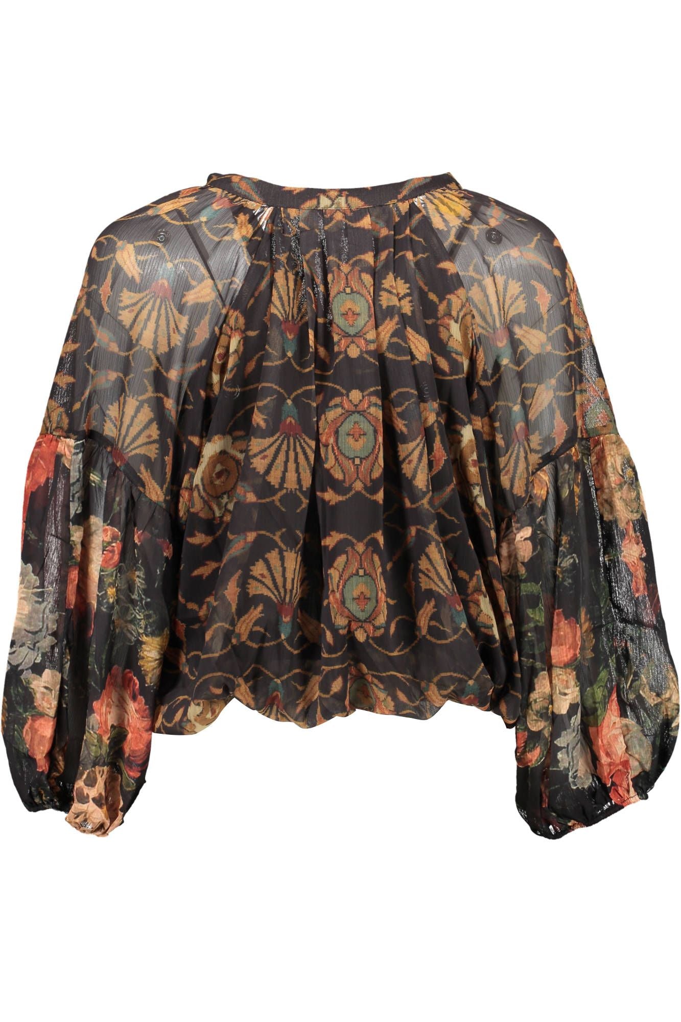 Black Polyester Women Shirt