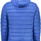 Blue Polyamide Men Jacket