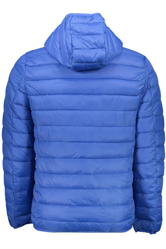 Blue Polyamide Men Jacket