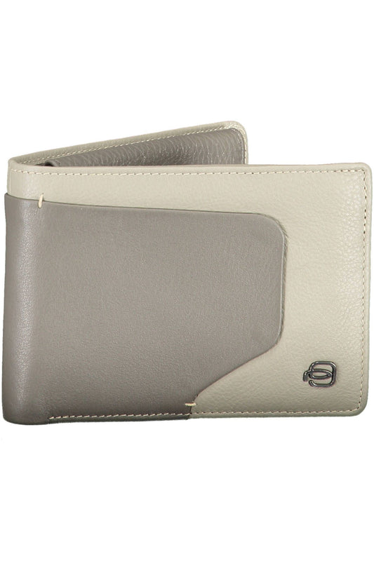 Gray Leather Men Wallet