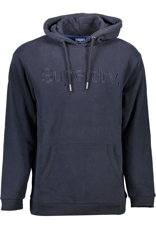 Blue Cotton Men Sweater