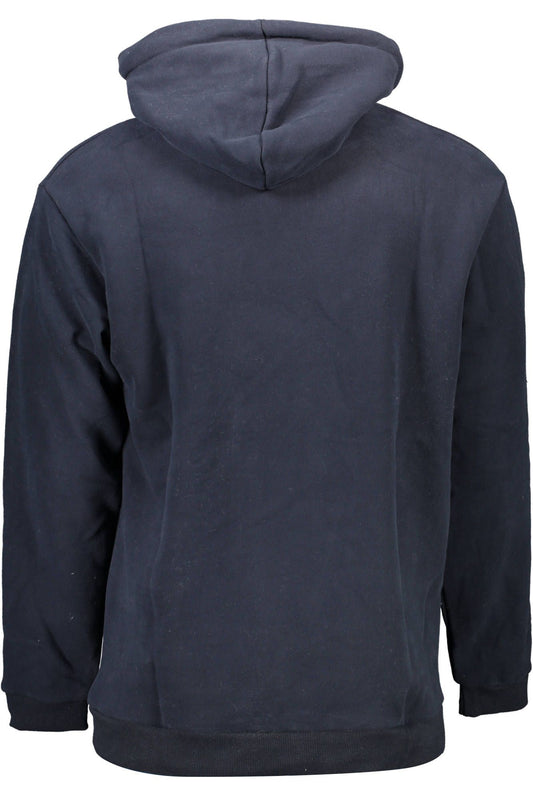 Blue Cotton Men Sweater