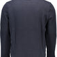 Blue Cotton Men Sweater