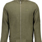 Green Cotton Men Sweater