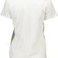 White Cotton Women T-Shirt