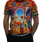Multicolor Majolica Print Crewneck Tee
