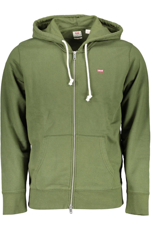 Green Cotton Men Sweater
