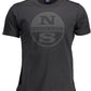 Black Cotton Men T-Shirt