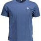 Blue Cotton Men T-Shirt