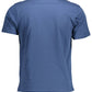 Blue Cotton Men T-Shirt