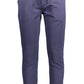 Blue Cotton Men Pant