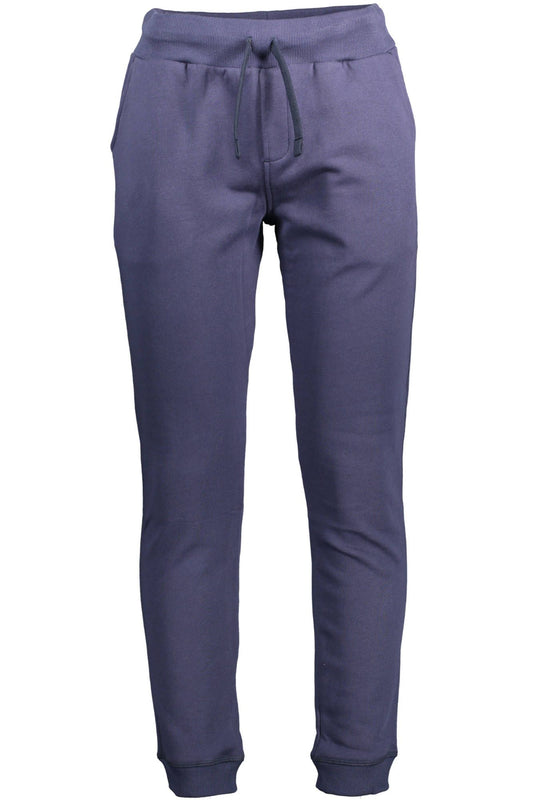Blue Cotton Men Pant