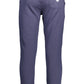 Blue Cotton Men Pant