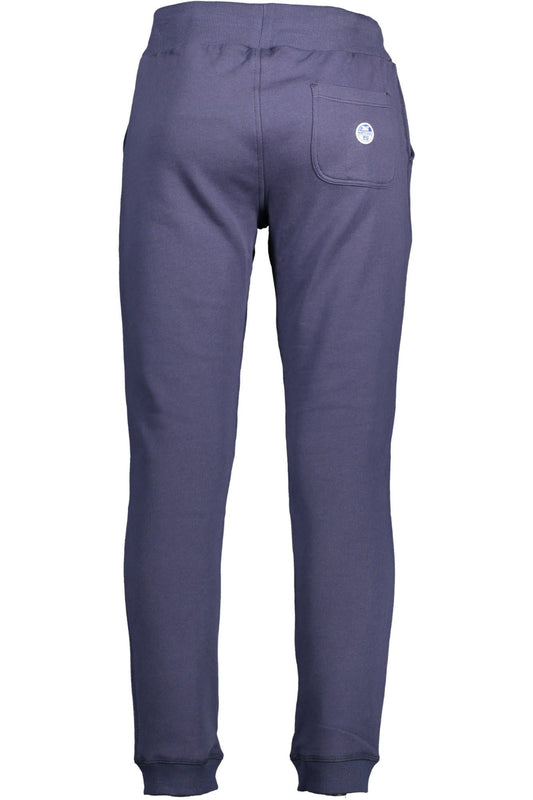Blue Cotton Men Pant