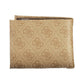 Beige Polyurethane Men Wallet